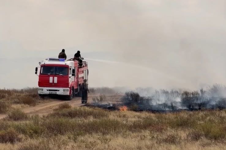 В Карагандинской области ликвидировано 8 природных возгораний