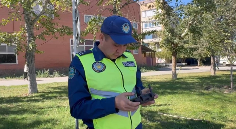 Контроль за порядком на дорогах с воздуха: в Семее дроны помогают выявлять водителей, не пристегнувших ремень безопасности