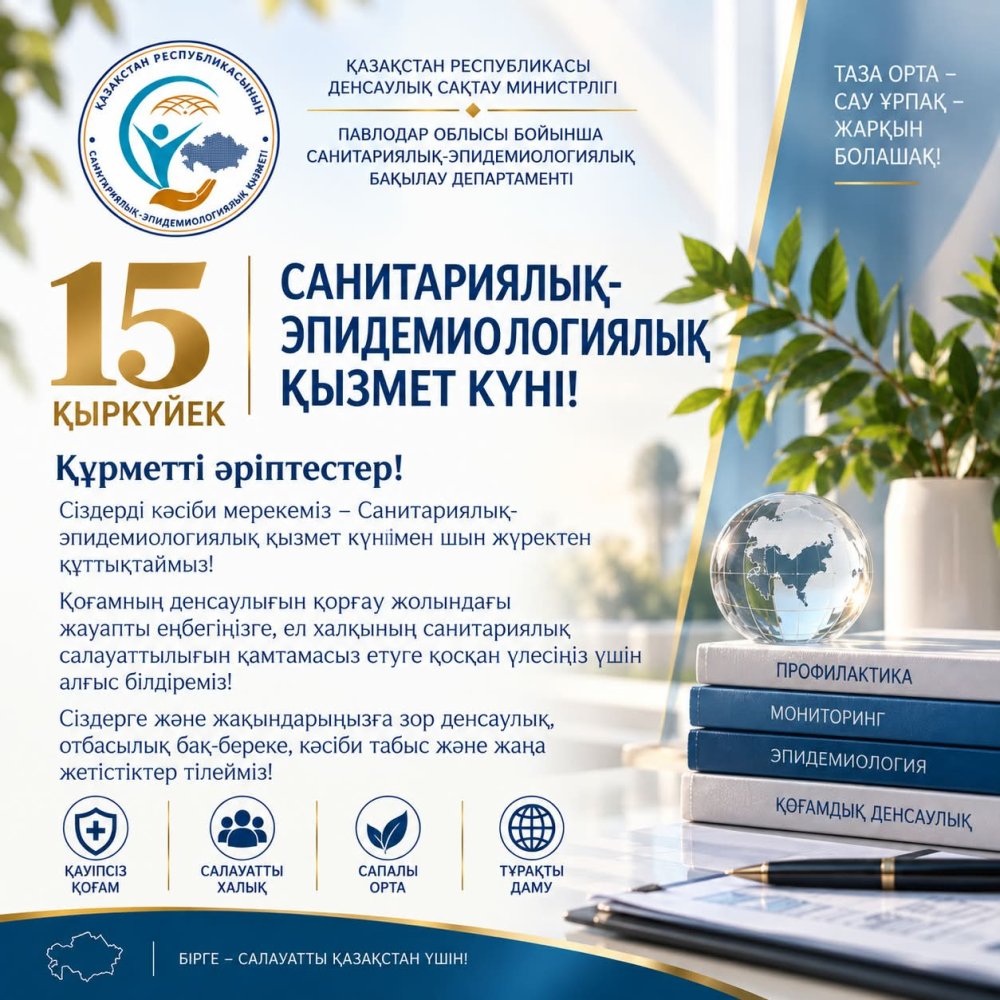 15 СЕНТЯБРЯ — ДЕНЬ РАБОТНИКОВ САНИТАРНО-ЭПИДЕМИОЛОГИЧЕСКОЙ СЛУЖБЫ