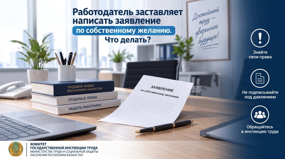 🔹 Работодатель заставляет написать заявление по собственному желанию. Что делать?