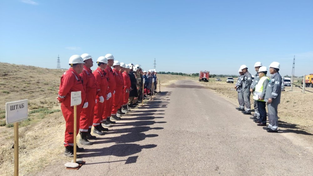 Учебная тревога на подземном хранилище газа