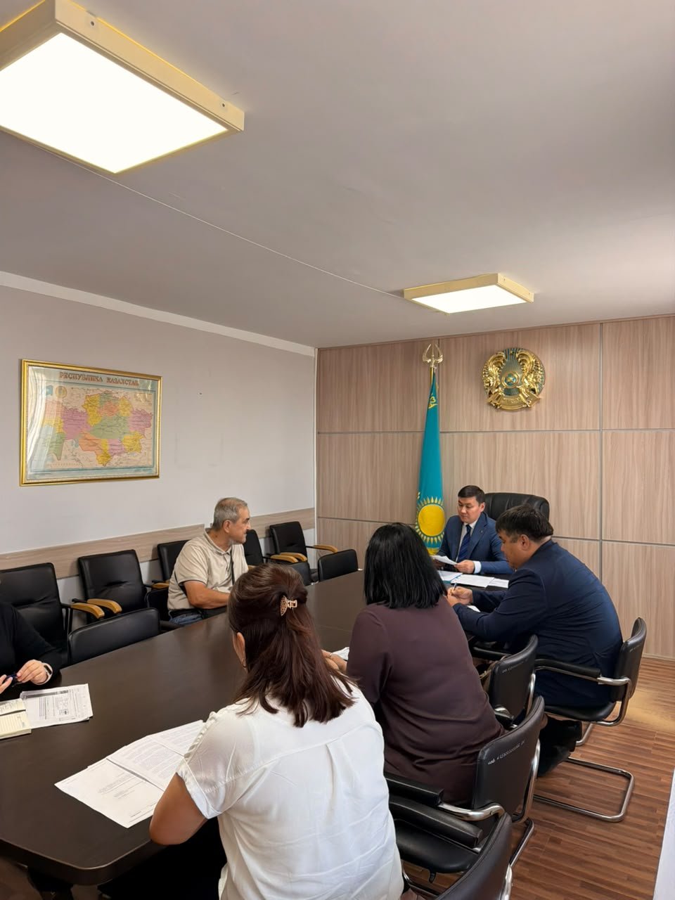 Руководитель Департамента юстиции Мангистауской области А.Н. Каримов провел личный прием граждан.