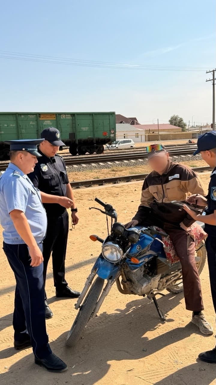В селе Боранкул проводится рейд по обеспечению безопасности дорожного движения