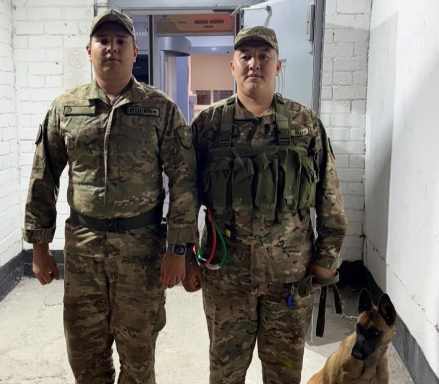 Гвардейцы с помощью служебной собаки предотвратили попытку доставки запрещённого вещества в учреждение УИС