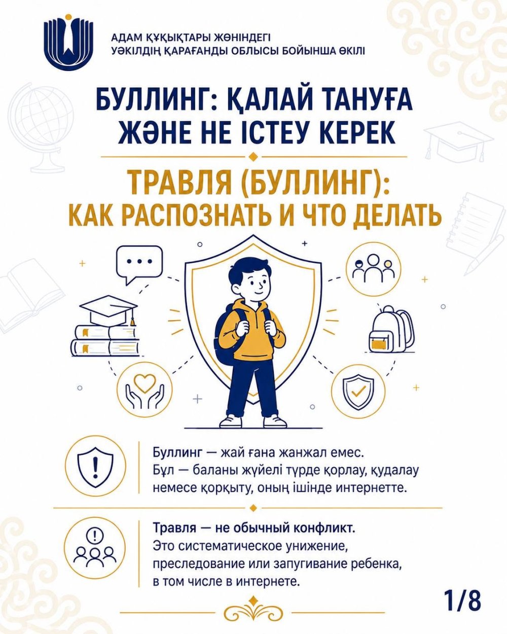 Буллинг - это систематическая травля, преследование или запугивание, которые могут происходить как в повседневной жизни, так и в интернете
