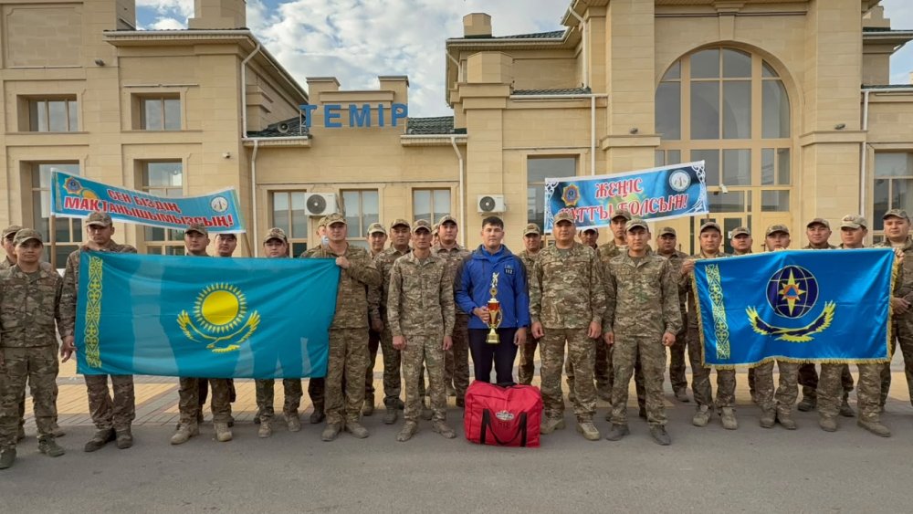 Кызылординский спасатель одержал победу на соревнованиях.