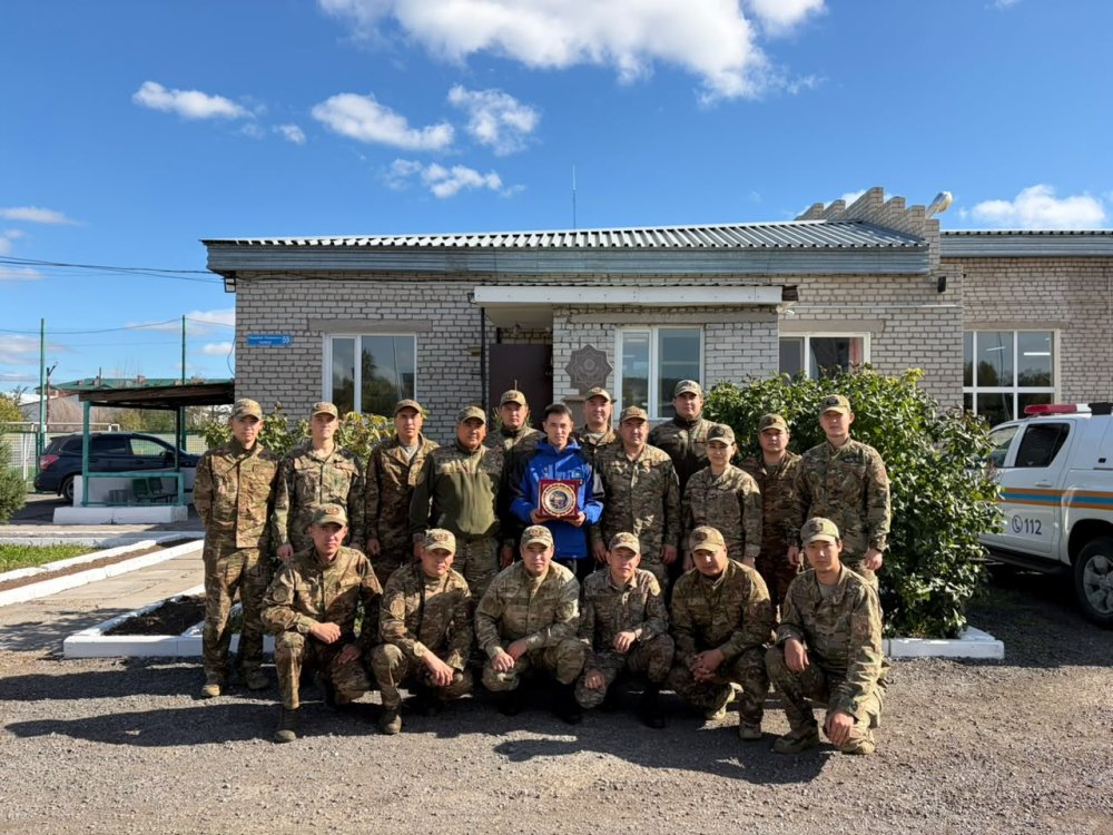 Пожарный из Павлодарской области вошёл в тройку лучших начальников караула Казахстана