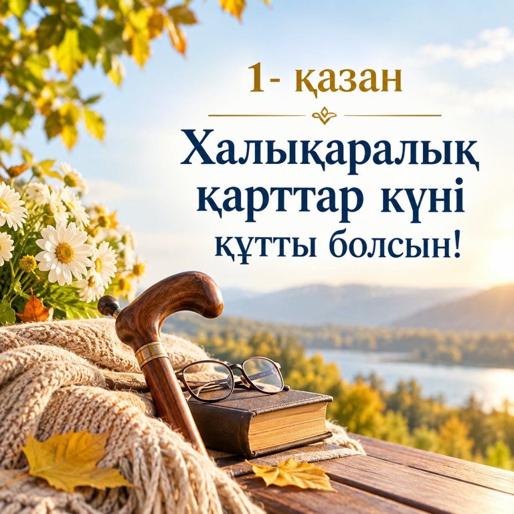 Поздравление акима Сандыктауского района с Международным днем пожилых людей