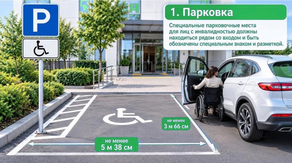 Парковочные места для людей с инвалидностью