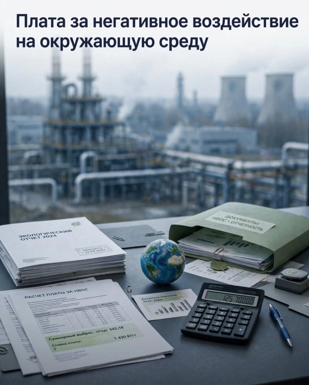 Плата за негативное воздействие на окружающую среду.