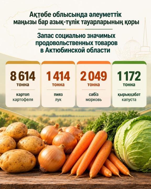 В Актюбинской области формируется запас социально значимых продовольственных товаров