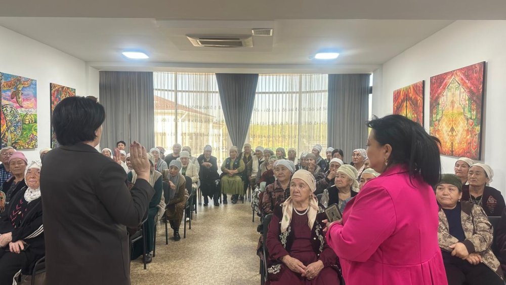 В Сайрамском районе Туркестанской области проведен правовой марафон для пенсионеров