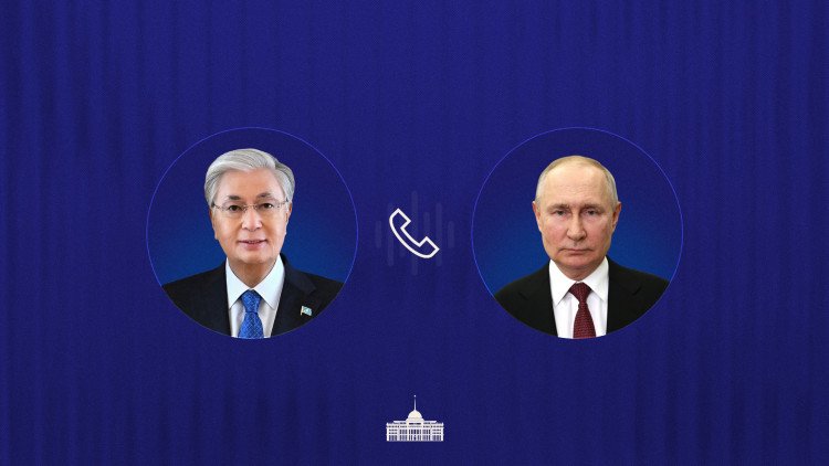 Глава государства провел телефонный разговор с Президентом России Владимиром Путиным