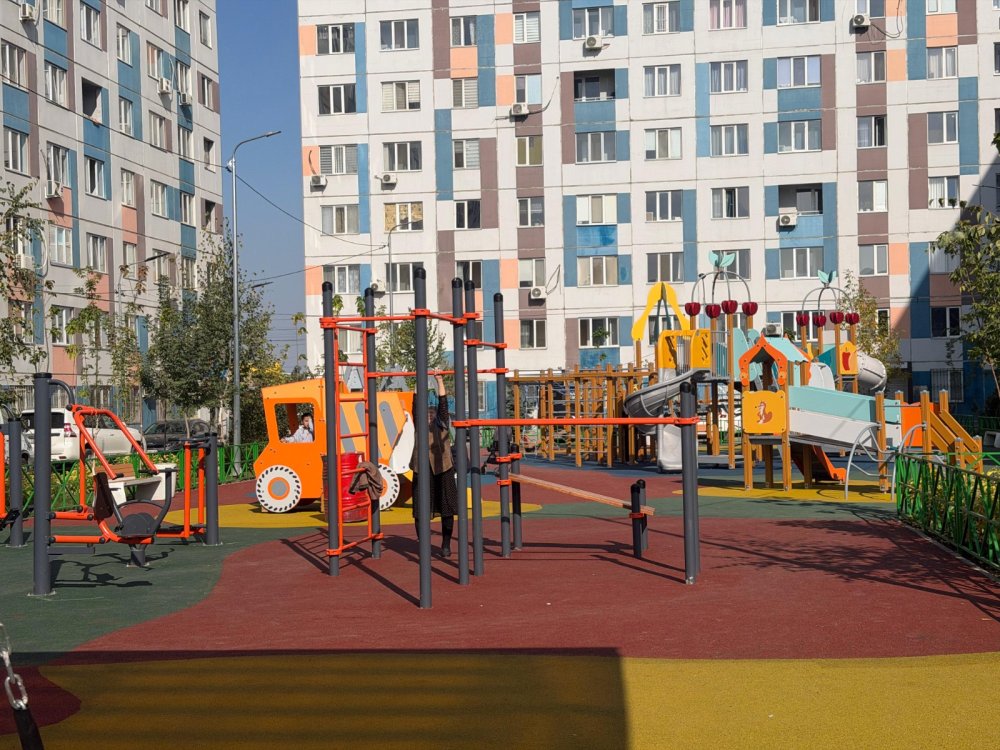 В ЖК «Нурлы Дала» в Алматы обновили три дворовые территории — Фото 4