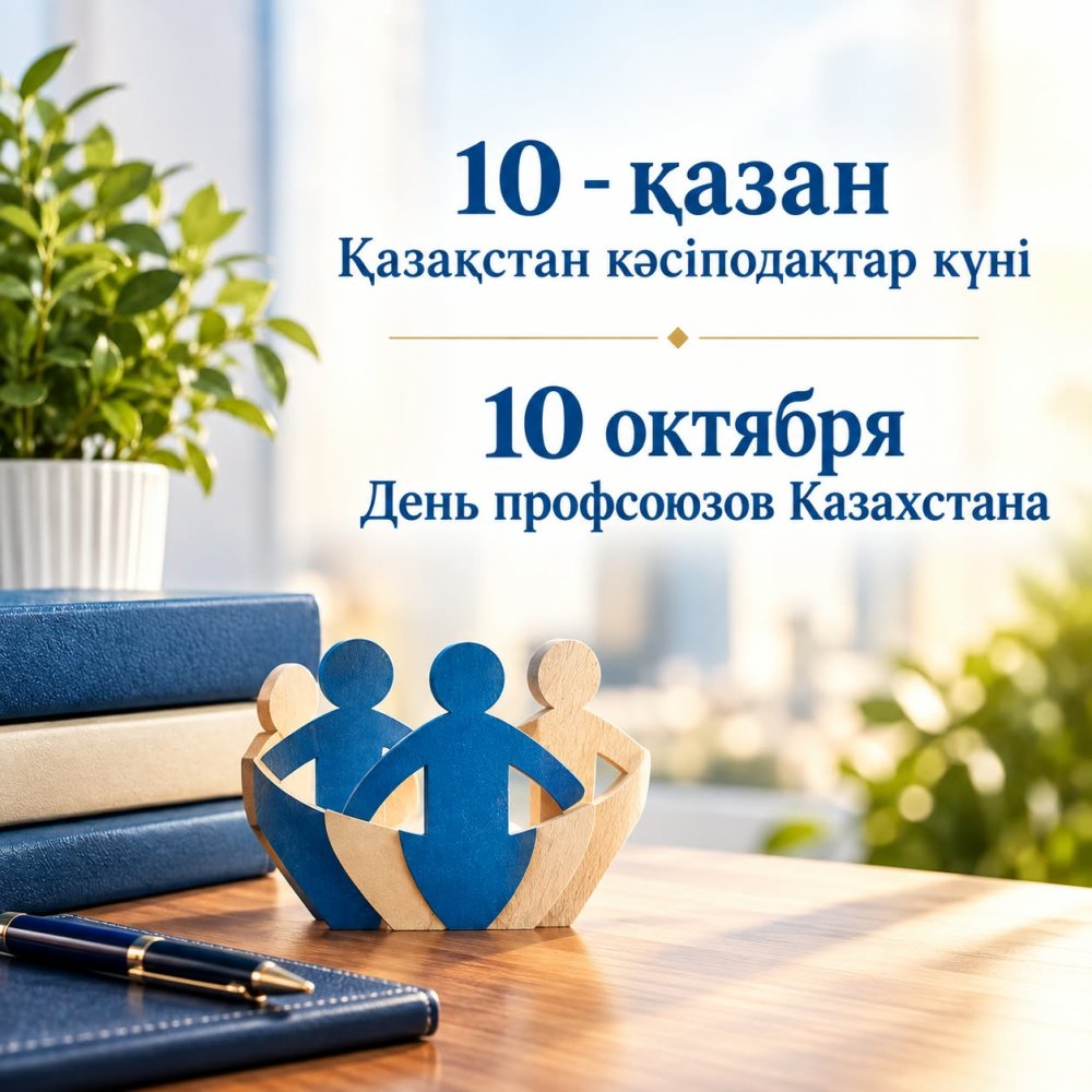 Поздравление акима Сандыктауского района с Днем профессиональных союзов Казахстана