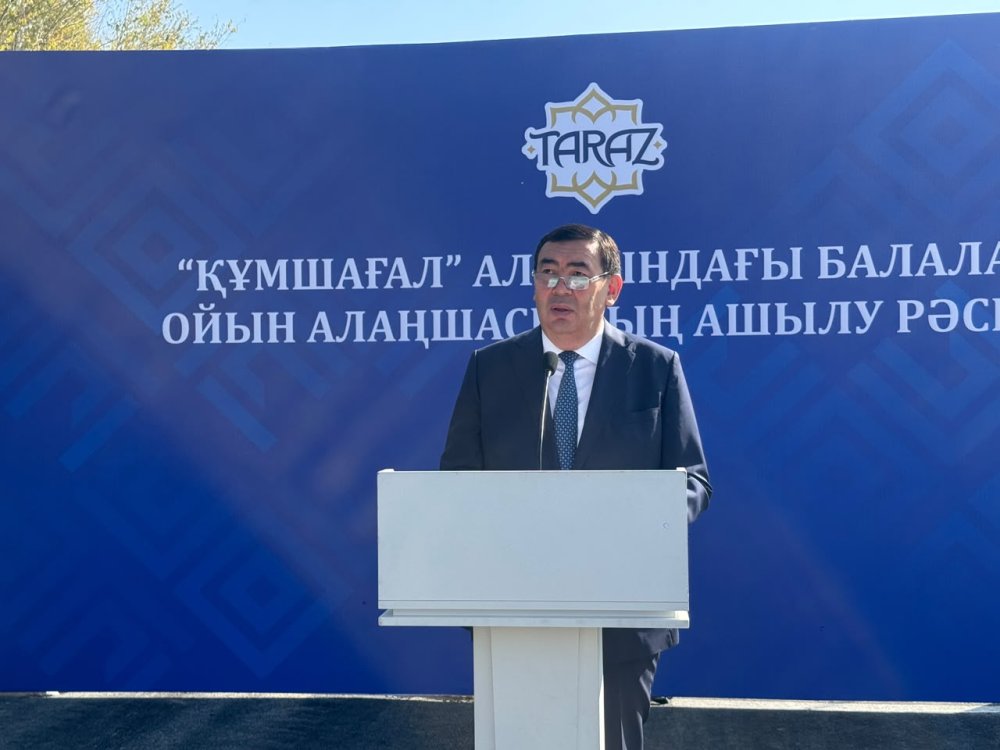 В преддверии Дня Республики в жилом массиве Кумшагал состоялось открытие новой детской игровой площадки — Фото 2