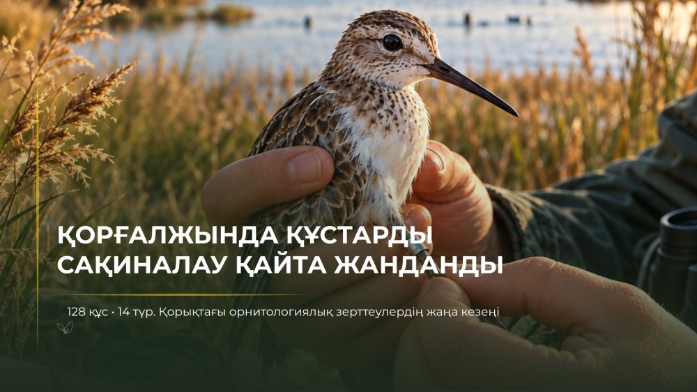 В Коргалжынском заповеднике возобновили кольцевание птиц: 128 особей, 14 видов и удивительная встреча спустя 13 лет! — Фото 1