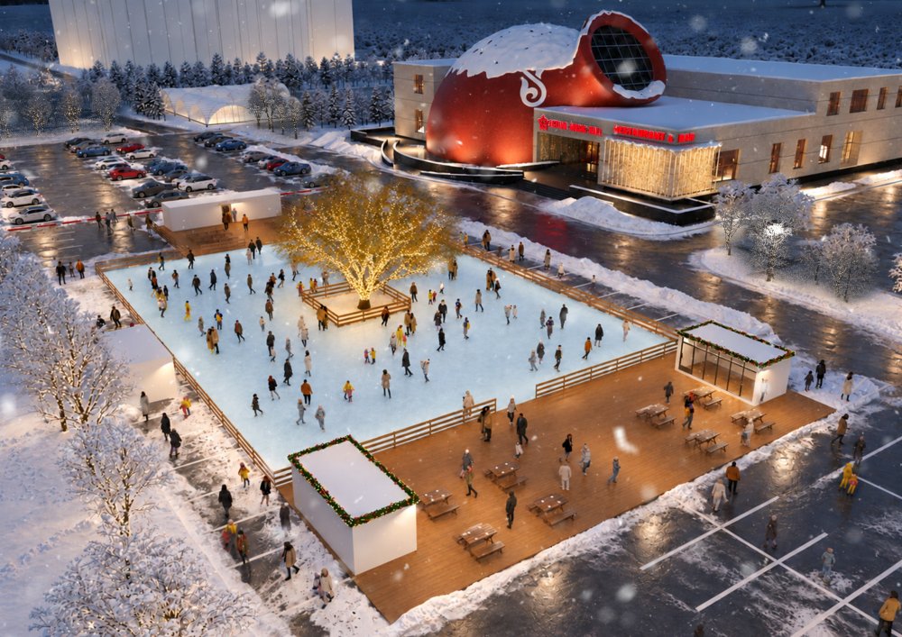 Новый ледовый каток Triathlon Ice Park обустраивают в столичном районе Алматы — Фото 2