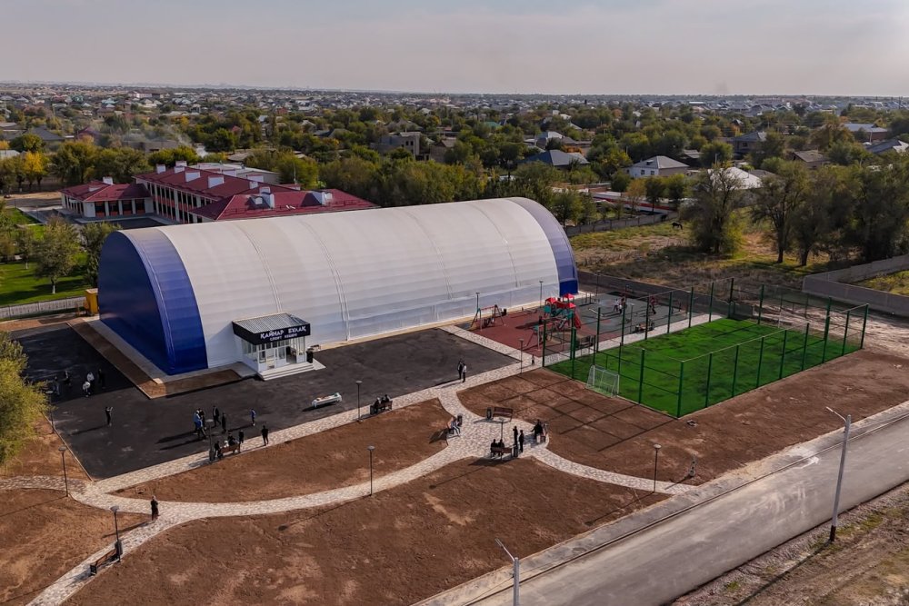 ДВА НОВЫХ МОДУЛЬНЫХ СПОРТИВНЫХ ЗАЛА ОТКРЫЛИ В ШЫМКЕНТЕ — Фото 1