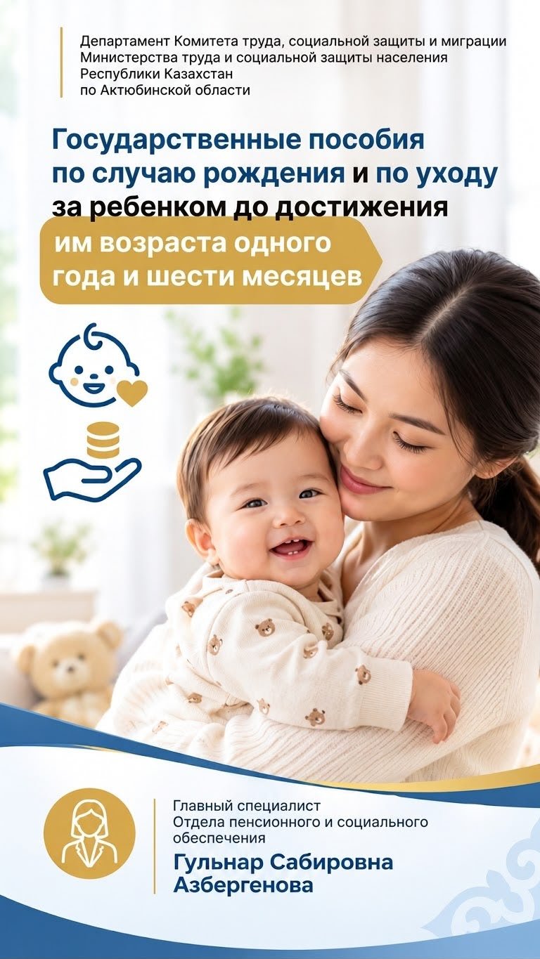 Государственные пособия при рождении ребёнка и по уходу за ним до полутора лет