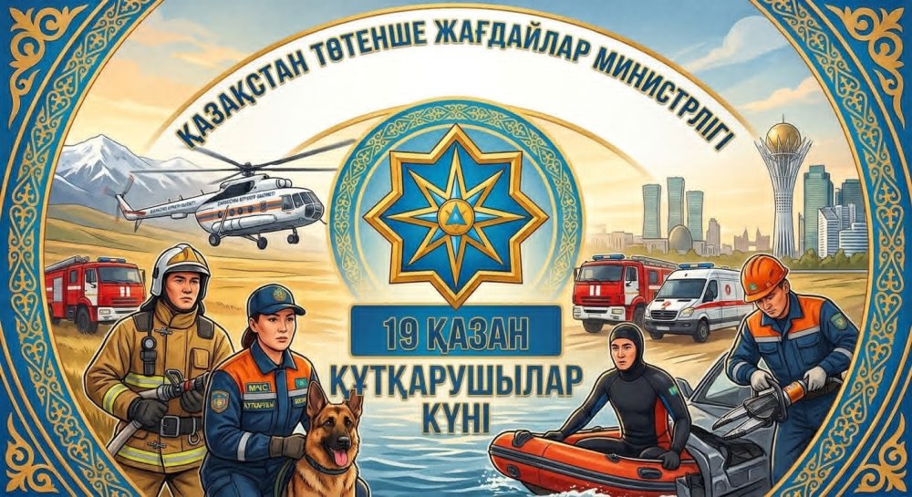 Поздравление акима Атбасарского района с Днем спасателя