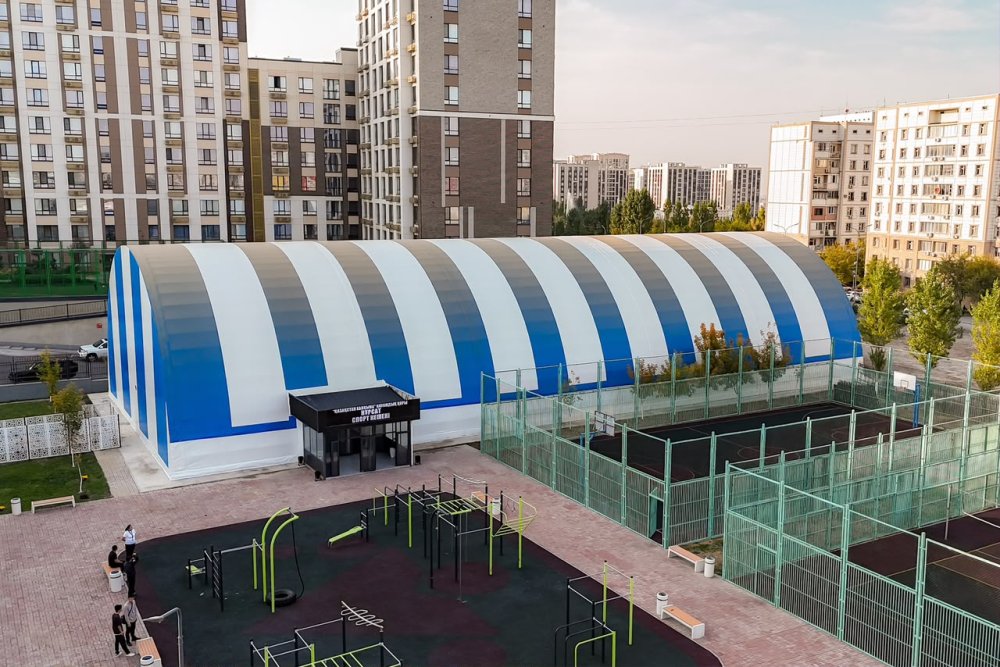 ДВА НОВЫХ МОДУЛЬНЫХ СПОРТИВНЫХ ЗАЛА ОТКРЫЛИ В ШЫМКЕНТЕ — Фото 2