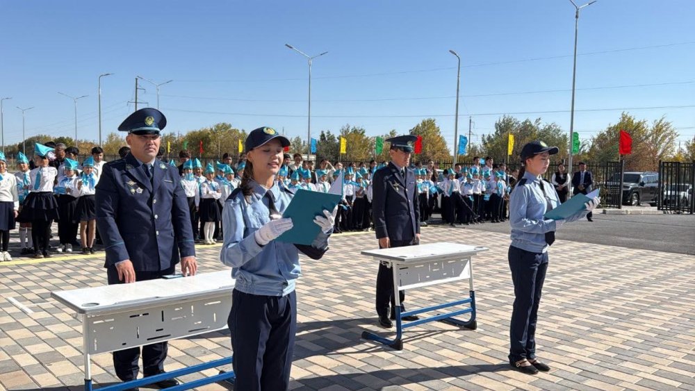 22-й полицейский класс "Жас сақшы" открылся в Туркестанской области — Фото 7