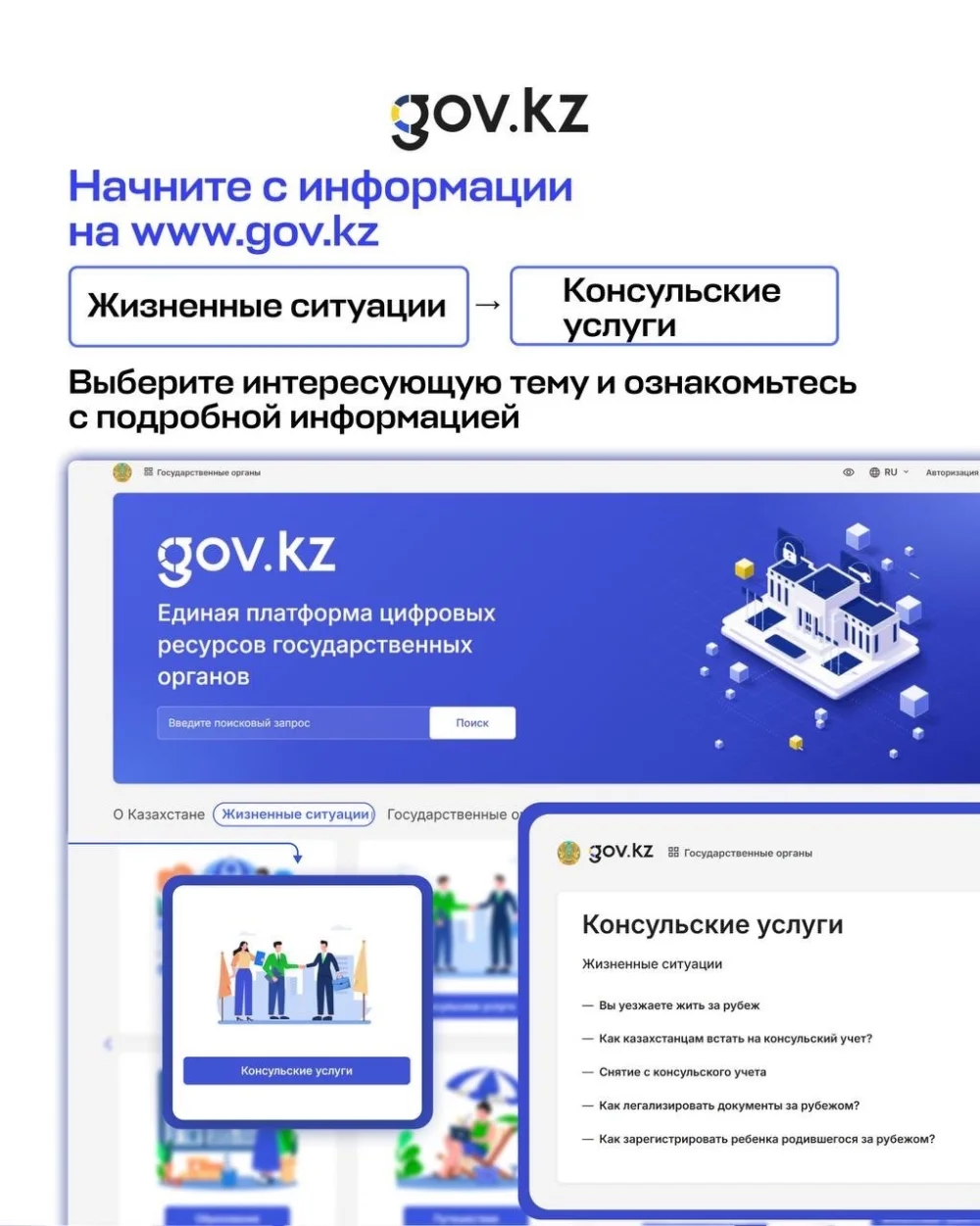 В разделе «Консульские услуги» собрана полезная информация по вопросам, которые могут возникнуть при проживании за рубежом — Фото 3