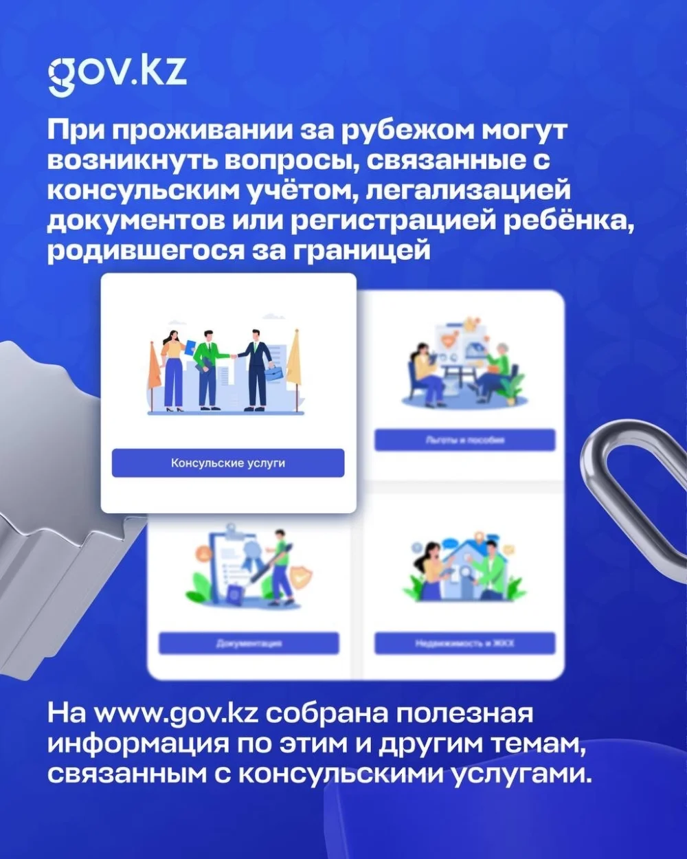 В разделе «Консульские услуги» собрана полезная информация по вопросам, которые могут возникнуть при проживании за рубежом — Фото 1
