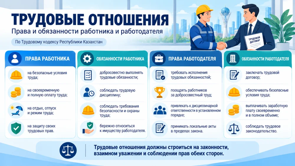 Трудовые отношения: основные права и обязанности работника и работодателя
