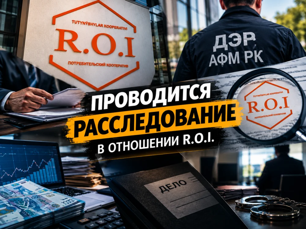 Департаментом АФМ по г.Алматы проводится расследование по факту создания и руководства финансовой пирамидой «R.O.I.», действовавшей под видом потребительского кооператива