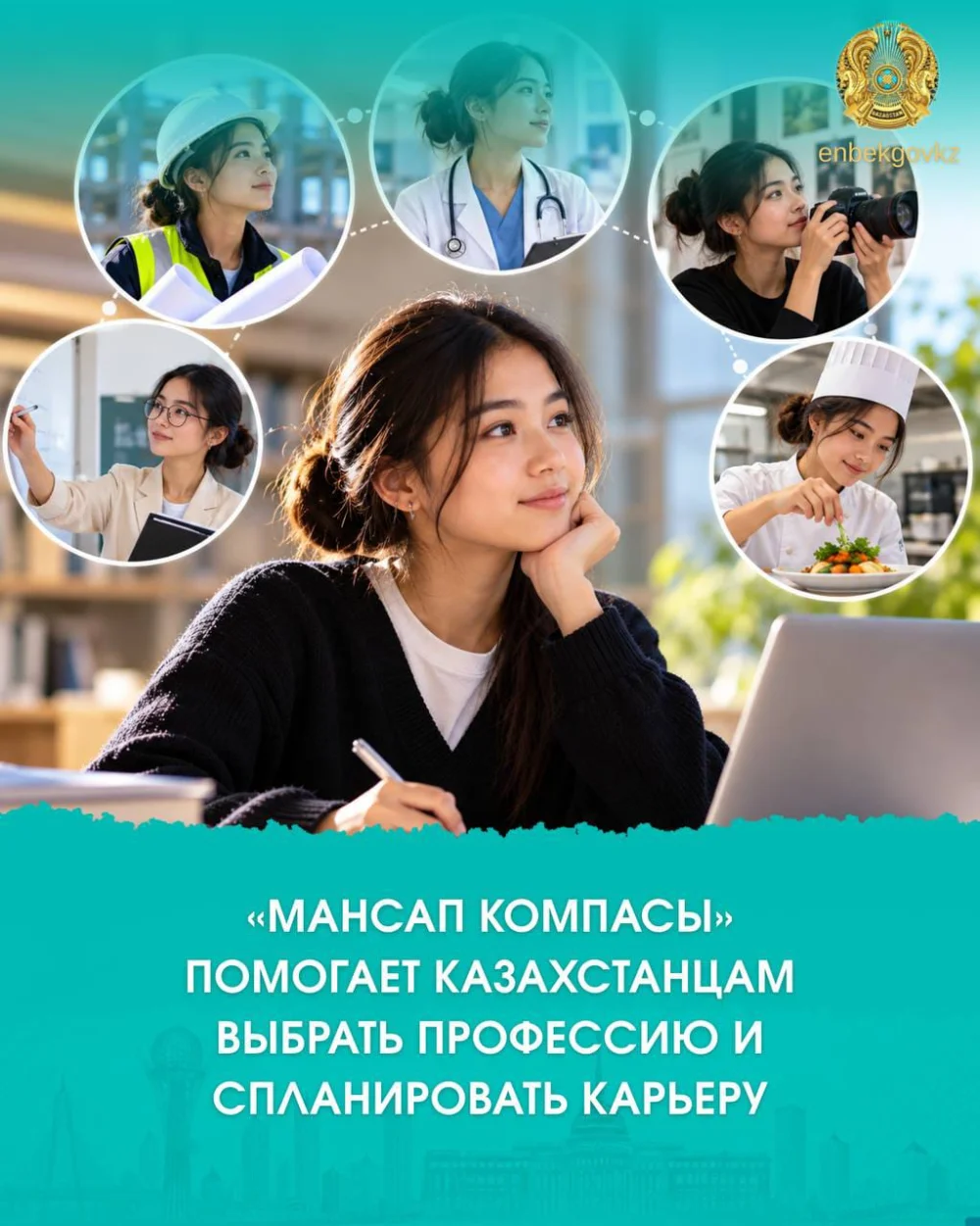 «МАНСАП КОМПАСЫ» ПОМОГАЕТ КАЗАХСТАНЦАМ ВЫБРАТЬ ПРОФЕССИЮ И СПЛАНИРОВАТЬ КАРЬЕРУ
