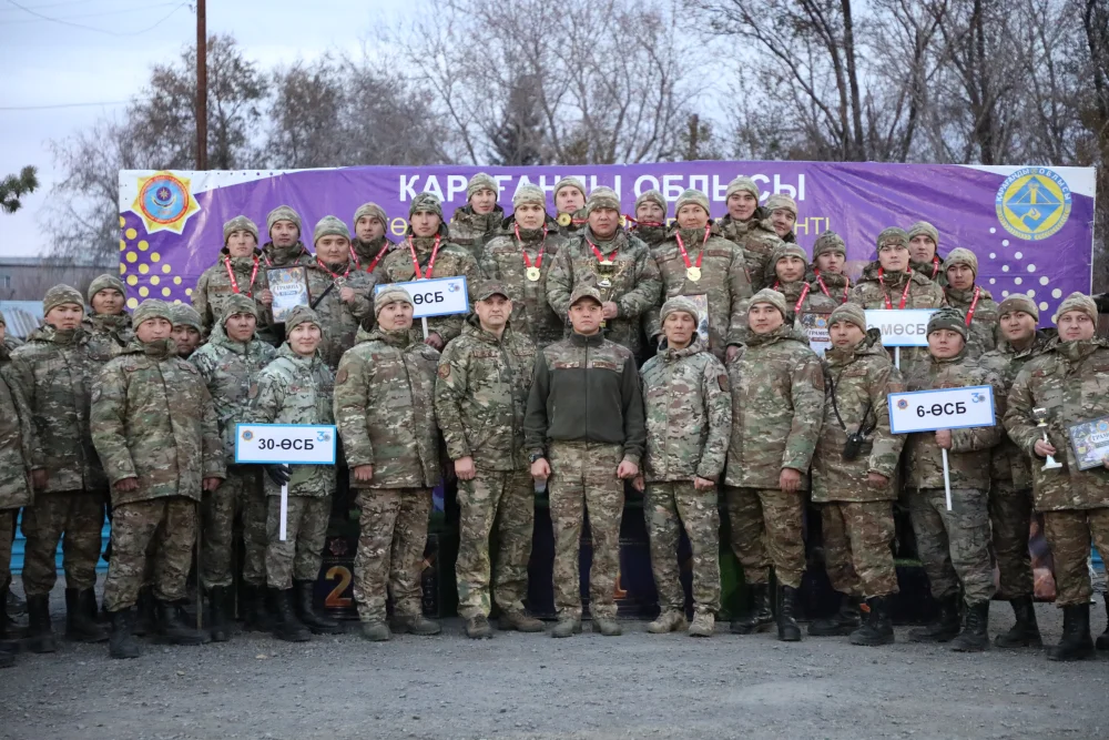 В Карагандинской области определили лучших газодымозащитников — Фото 1