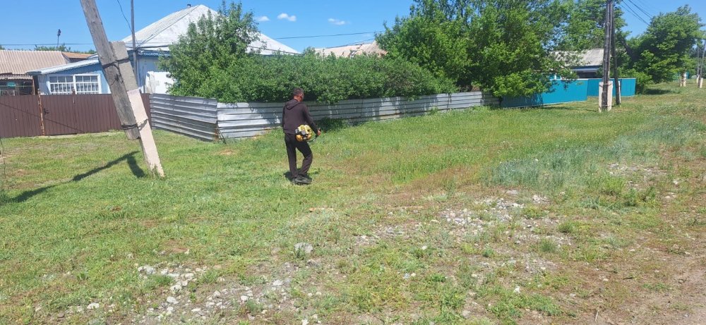 Покос травы на территории сельского округа