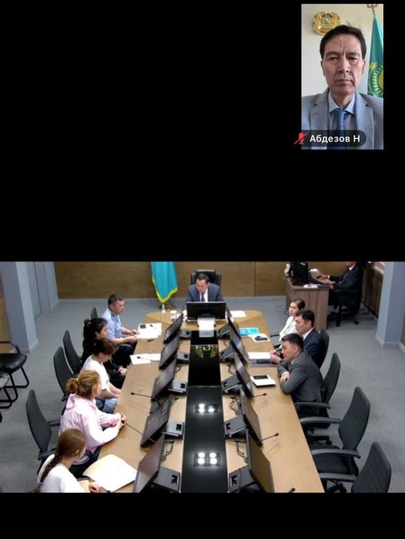 Представитель Уполномоченного по правам человека в Республике Казахстан по городу Шымкент Н. Абдезов посредством платформы Zoom принял участие в очередном заседании комиссии по делам несовершеннолетних и защите их прав.