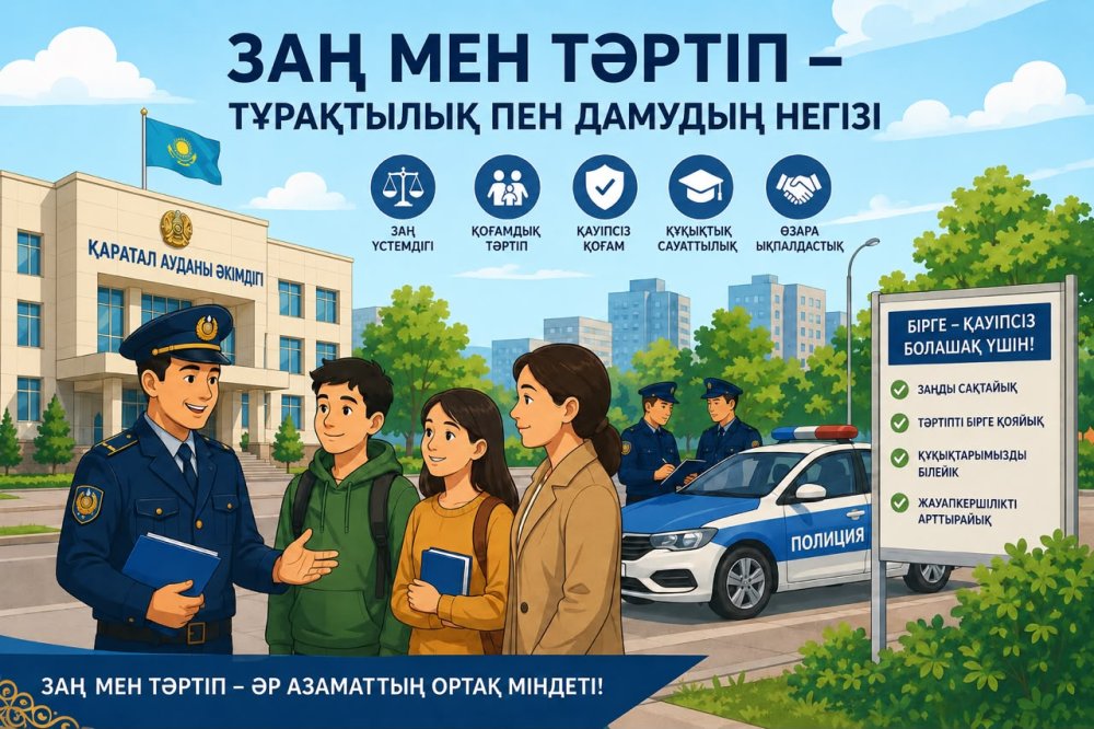 «Закон и порядок — прочная основа справедливого общества, стабильного государства и безопасного будущего.