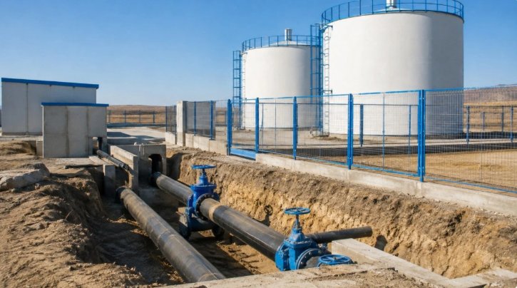 В Кордайском районе завершается строительство нового объекта водоснабжения