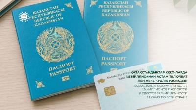 Казахстанцы оформили более 1,5 миллиона паспортов и удостоверений личности в ЦОНах по всей стране