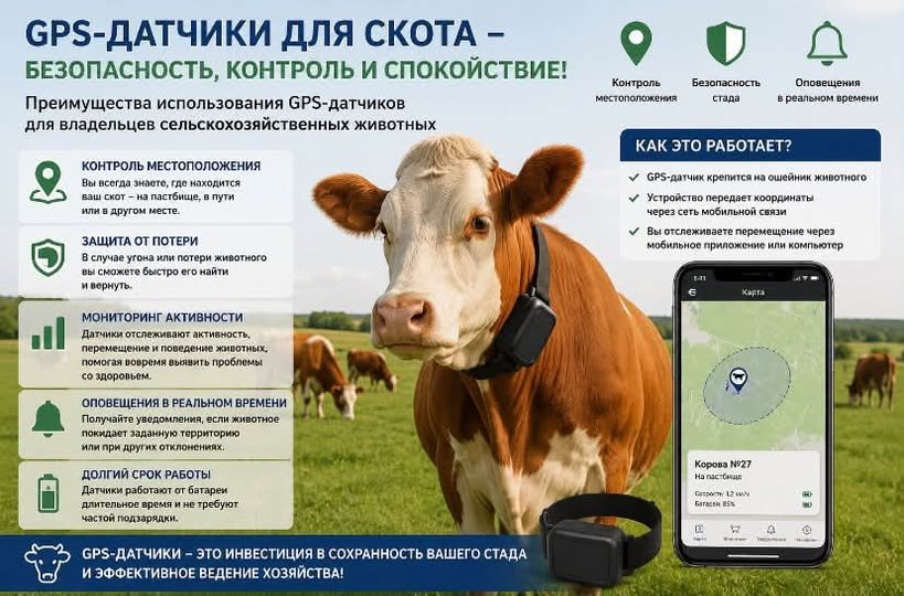 Цифровой контроль и идентификация сельскохозяйственных животных