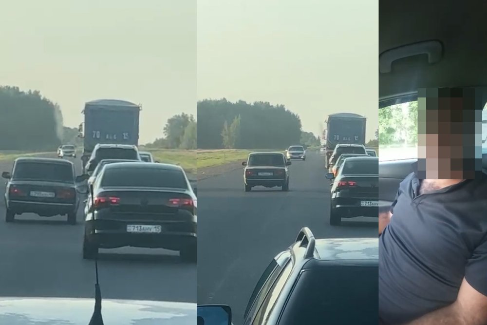 Опасное вождение на оживлённой трассе пресекли полицейские в СКО