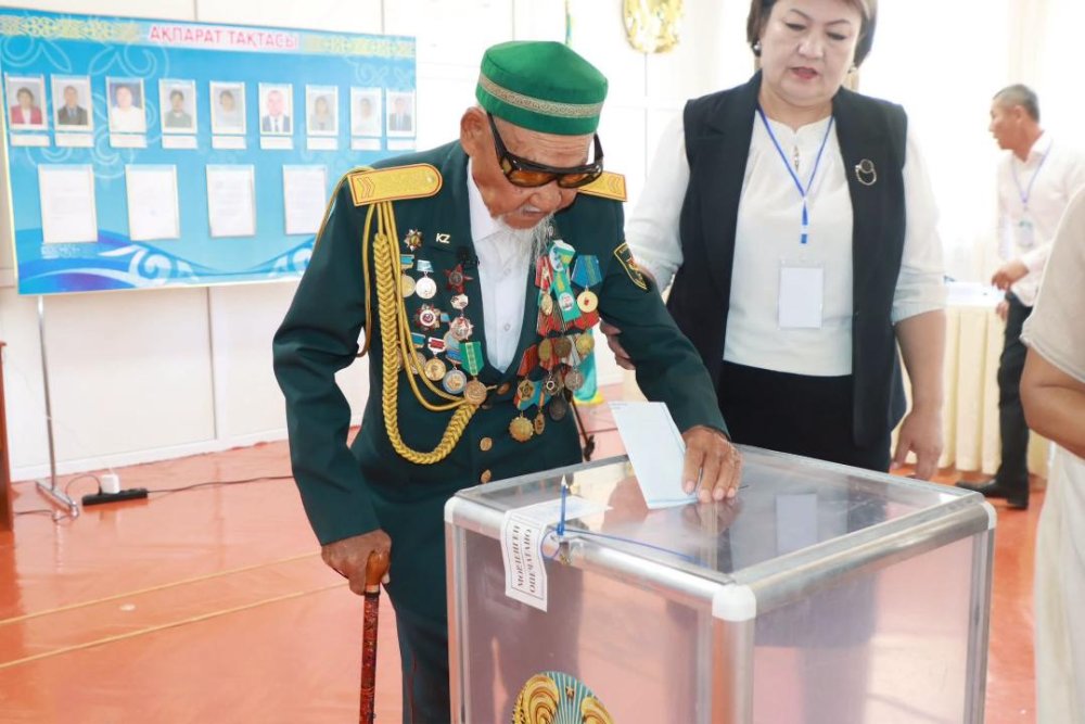 Проголосовал ветеран Великой Отечественной войны