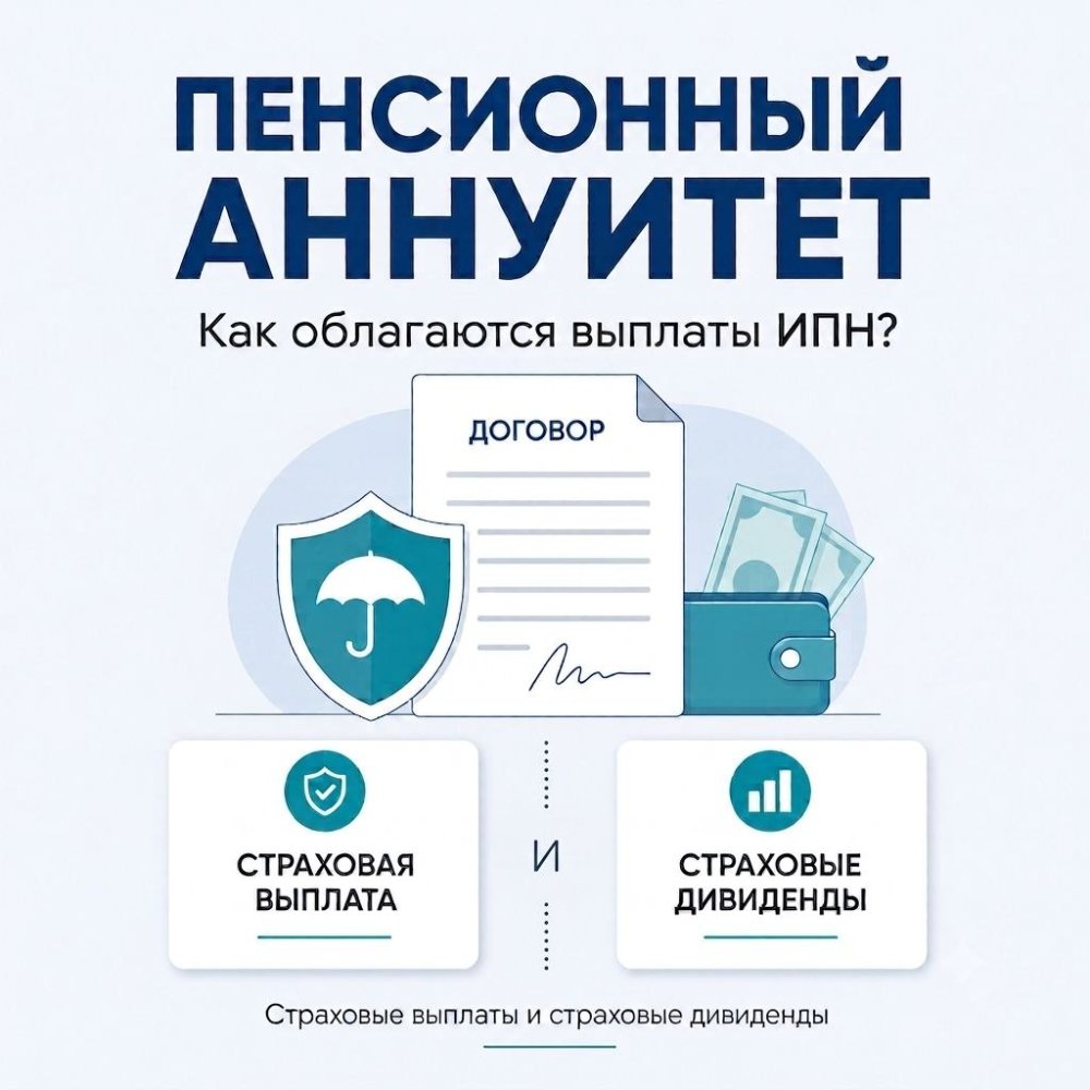 Пенсионный аннуитет. Как облагаются выплаты ИПН