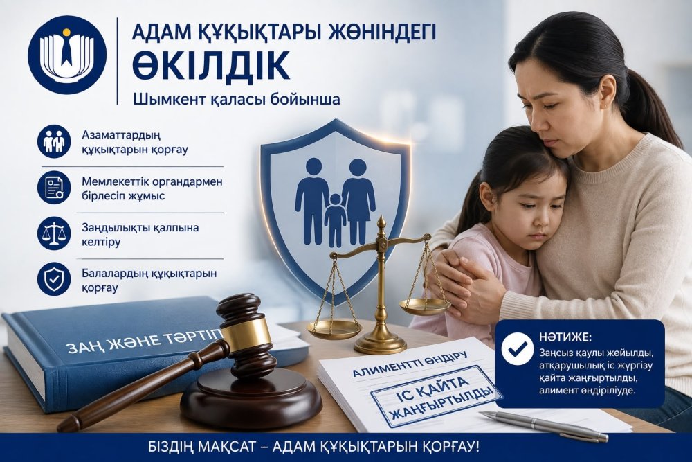 Представительство Национального центра по правам человека в городе Шымкент на постоянной основе проводит работу по защите прав и законных интересов граждан.