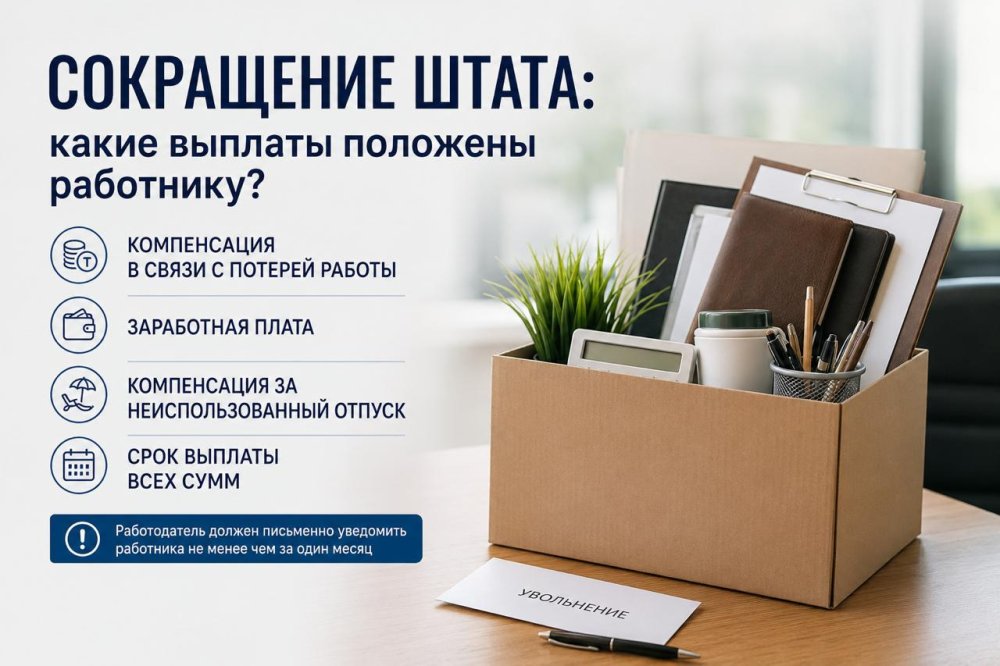 Сокращение штата: какие выплаты положены работнику?