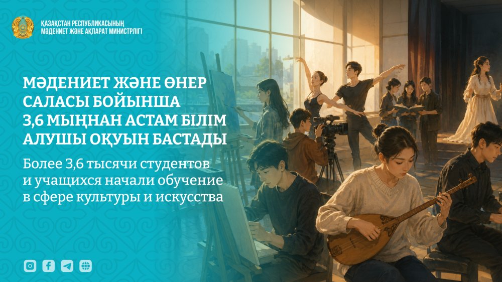 Более 3,6 тысячи студентов и учащихся начали обучение в сфере культуры и искусства