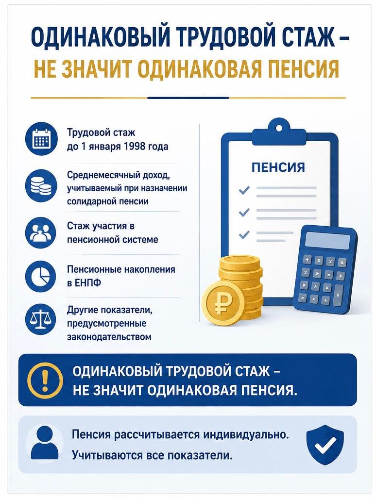 Одинаковый трудовой стаж – не значит одинаковая пенсия