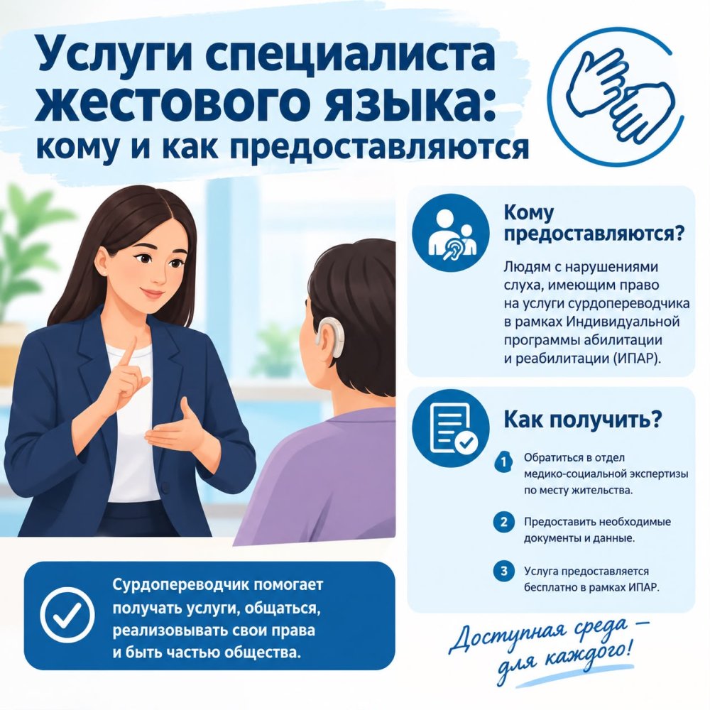 Услуги специалиста жестового языка: кому и как предоставляются