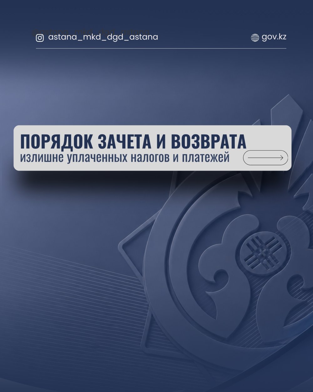 Порядок зачета и возврата излишне уплаченных налогов и платежей.