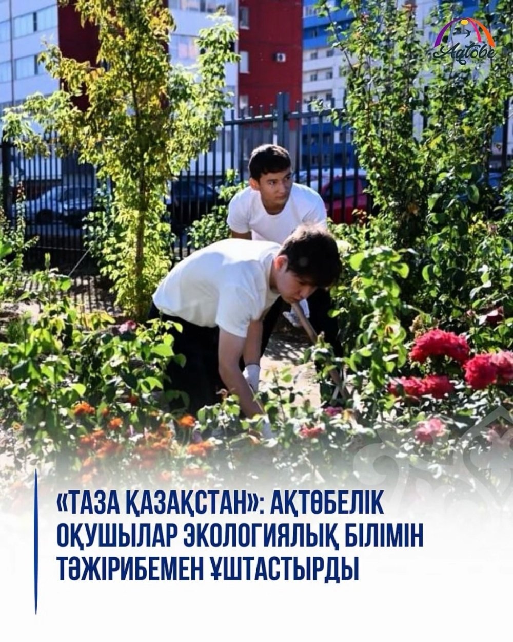 «Чистый Казахстан»: актюбинские школьники совмещают экологические знания с опытом